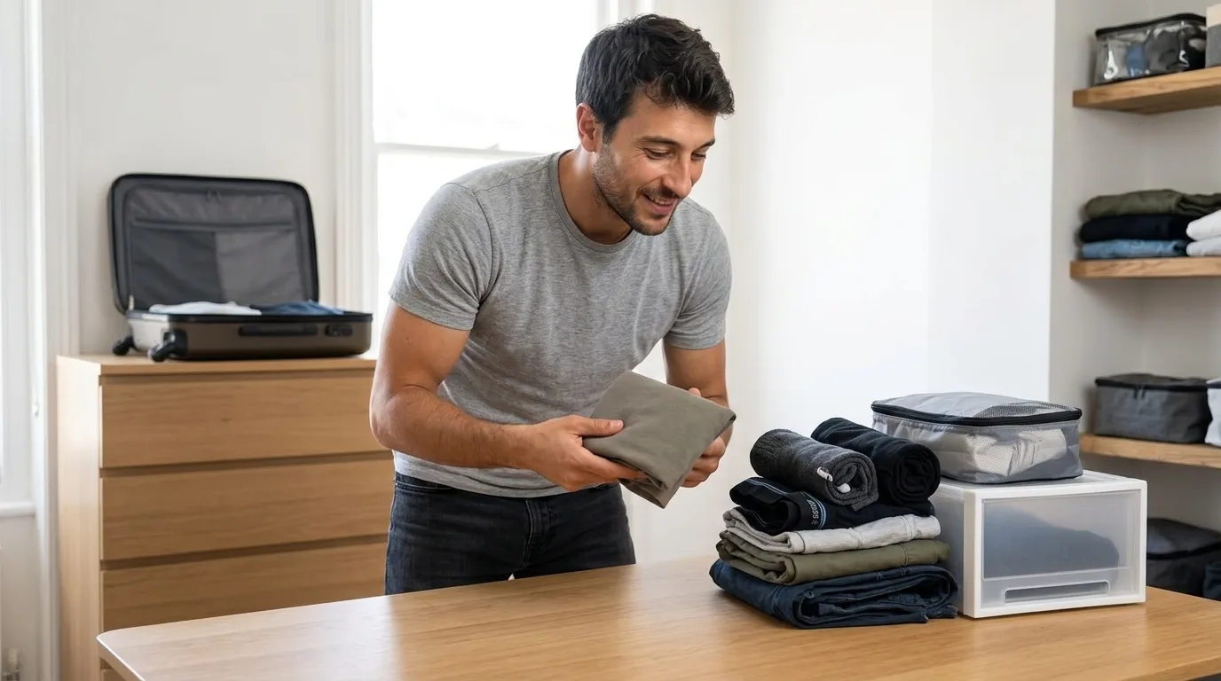 ¿Por qué es importante aprender a doblar la ropa para optimizar espacio?