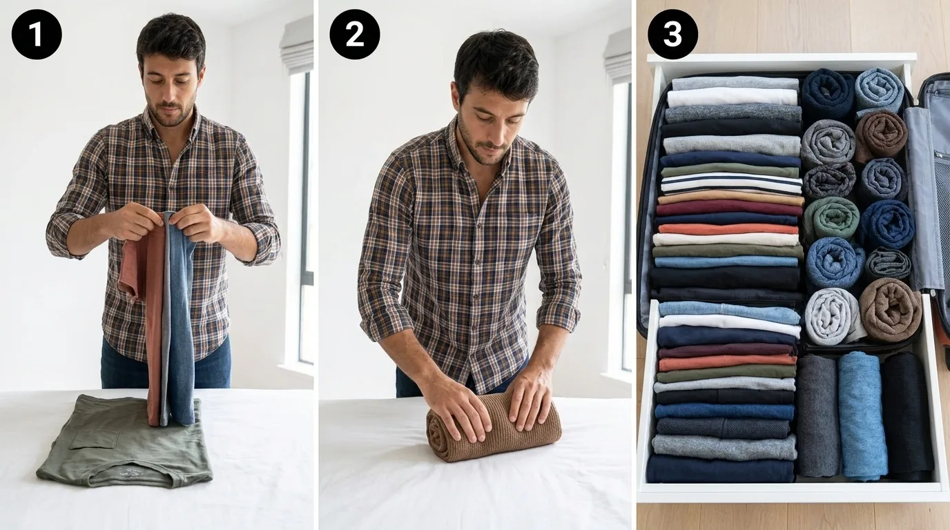 ¿Cómo aprender a doblar ropa para ahorrar espacio y por qué funciona?