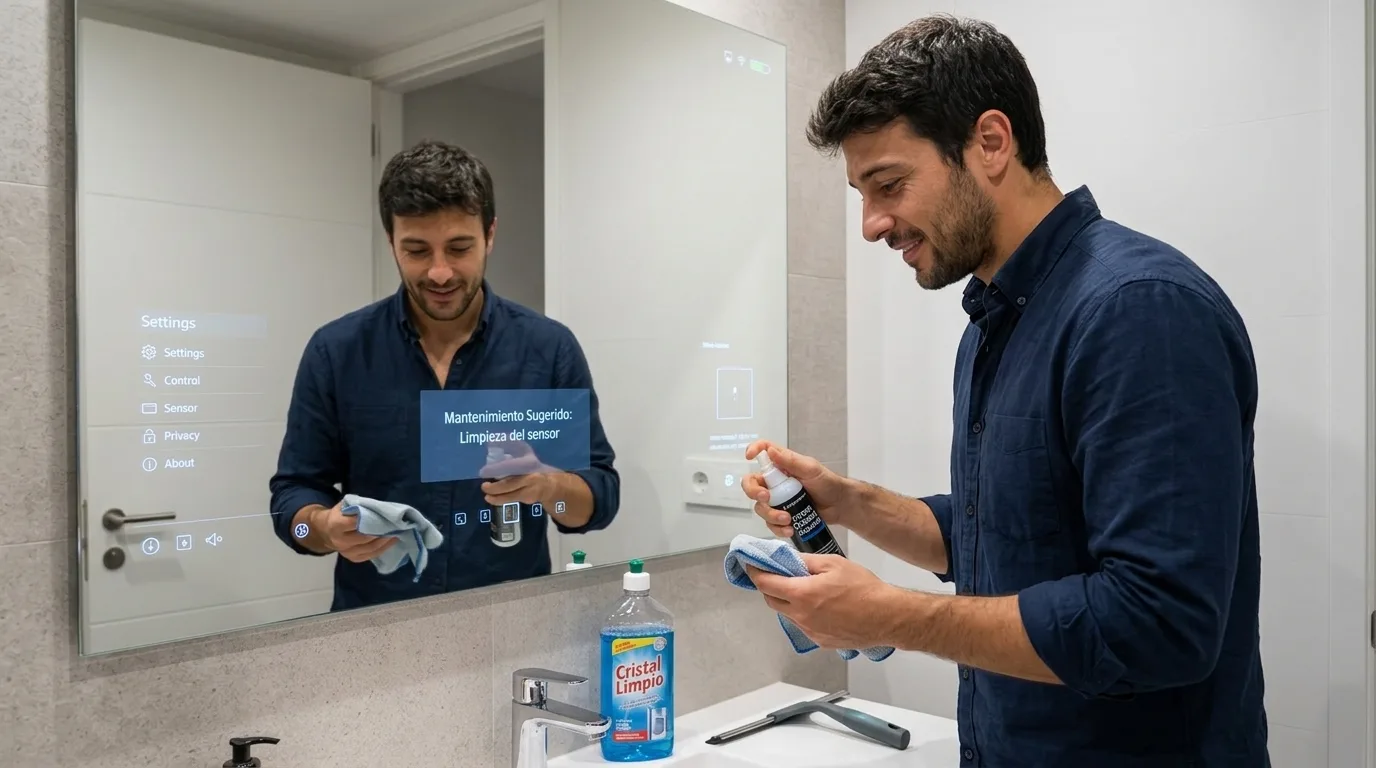 Maneras rápidas de mantener limpios los espejos del baño