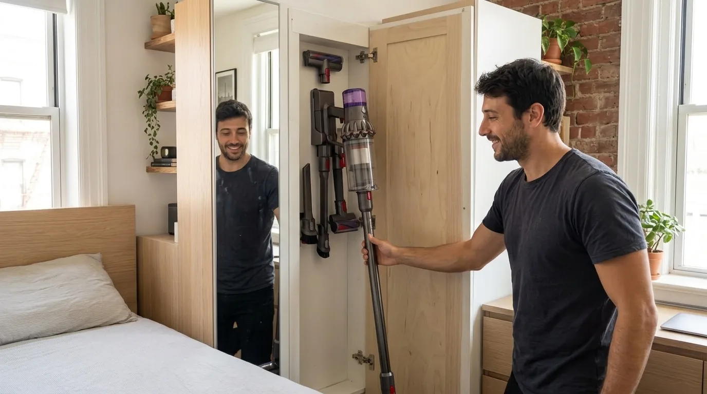Dónde guardar la aspiradora en un departamento de 1 ambiente Dónde guardar la aspiradora en un departamento de 1 ambiente