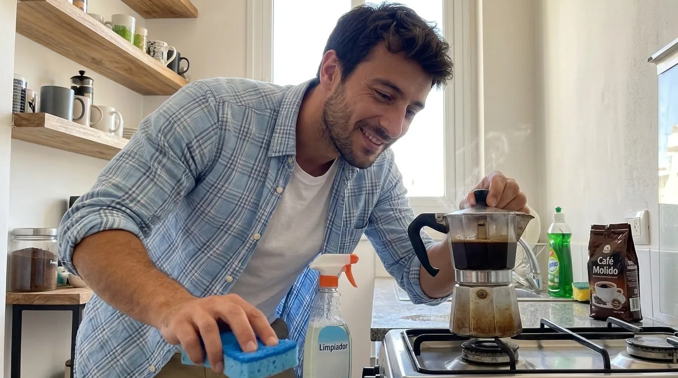 3. Limpiar superficies con posos de café 3. Limpiar superficies con posos de café
