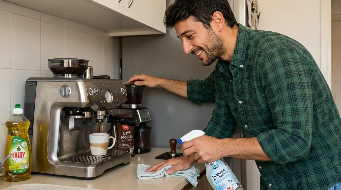 Limpiar ollas y sartenes quemadas con tus posos de café Limpiar ollas y sartenes quemadas con tus posos de café