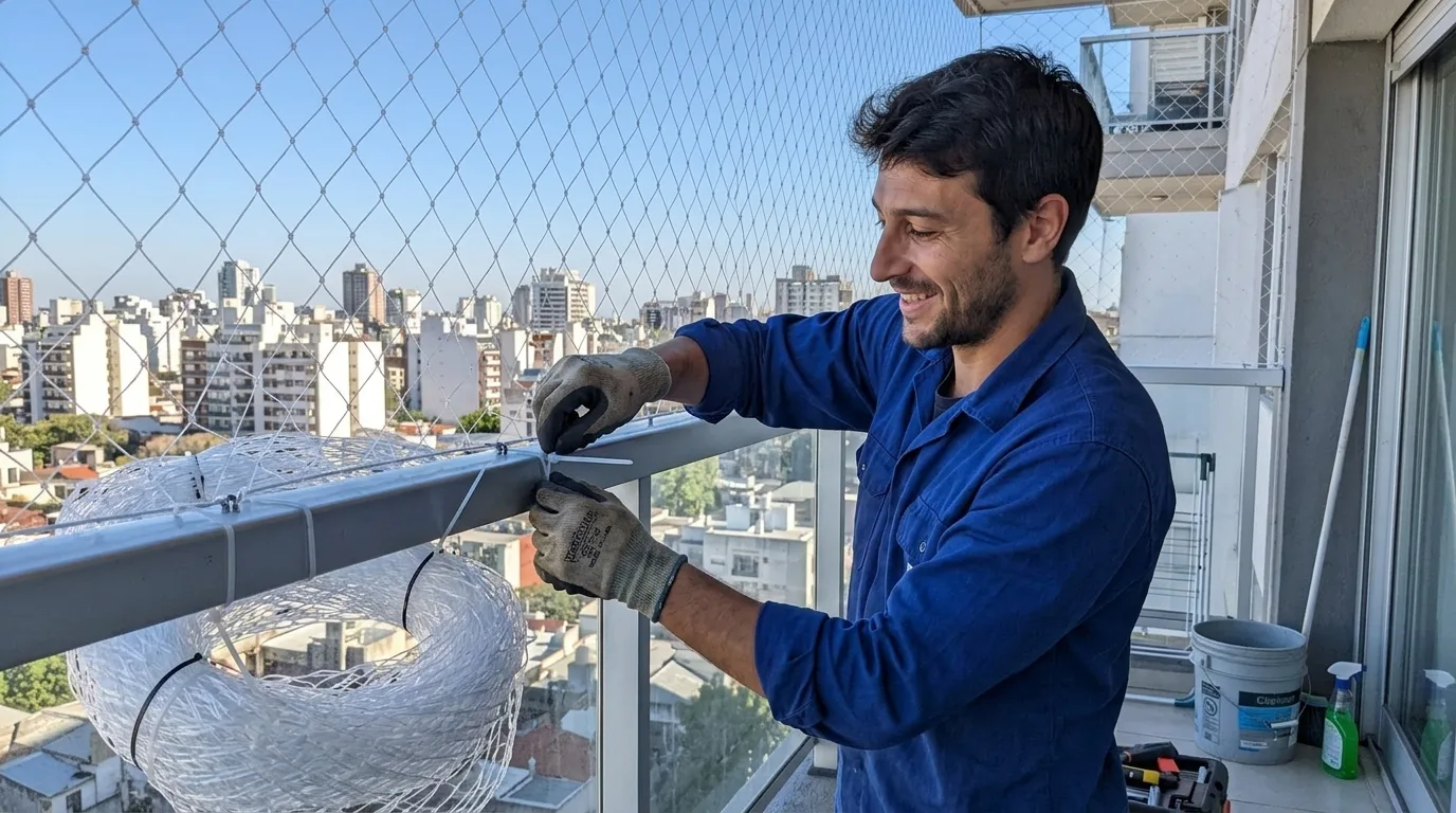 ¿Cuándo es el momento de reemplazar la red de balcón?
