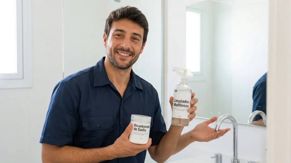 Cómo mantener el baño impecable con solo 2 productos