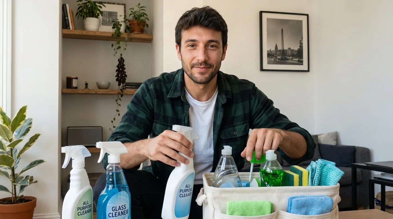 cómo organizar los productos de limpieza de una vez por todas
