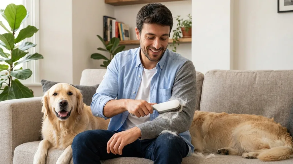Los mejores cepillos para reducir pelos de mascotas en muebles y ropa.