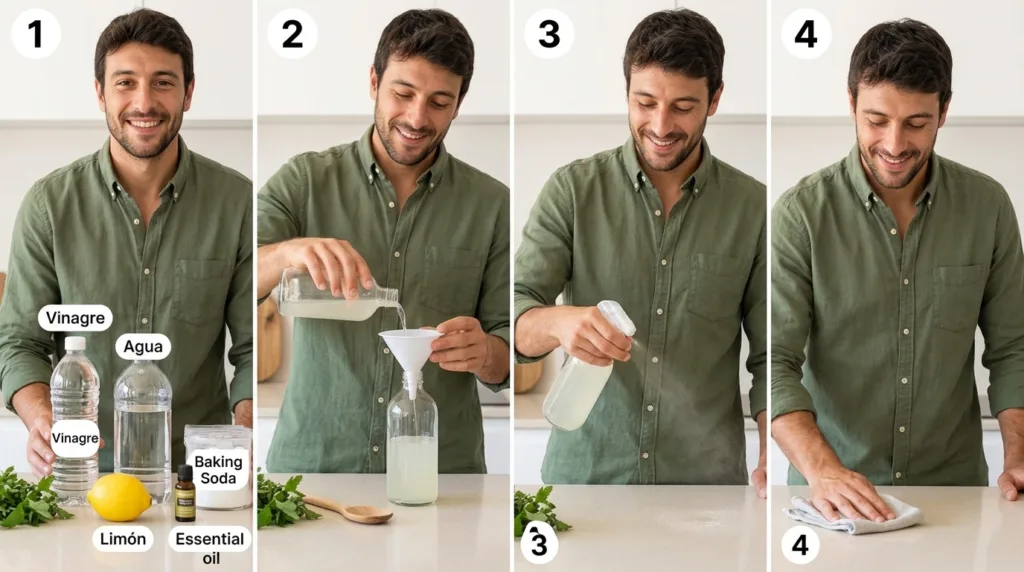 Cómo hacer un limpiador multiusos casero ecológico