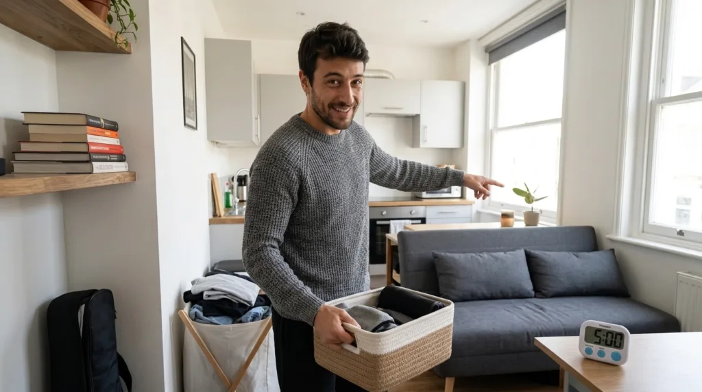El método "Una habitación, cinco minutos" para departamentos mini.