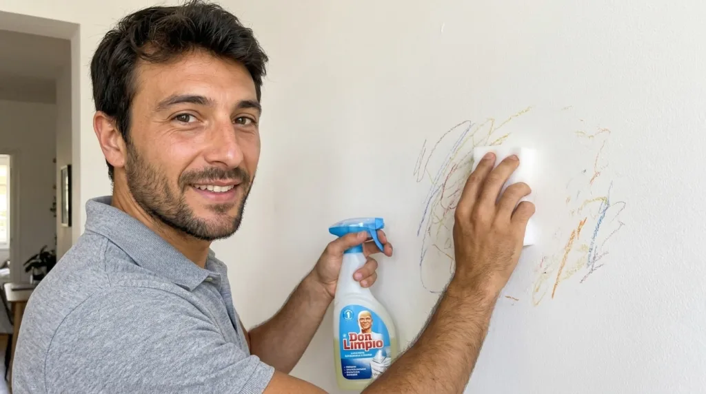 Cómo quitar manchas difíciles de paredes pintadas